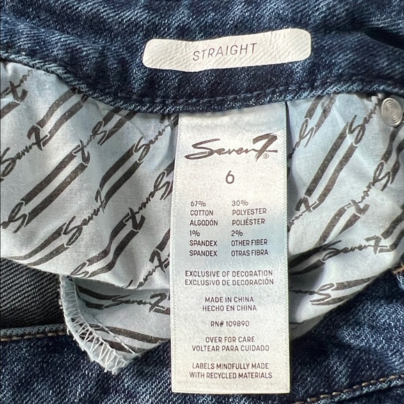 Seven7 Straight Leg Jeans - Picture 6 of 6